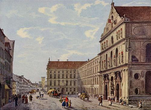 [Das Jesuitenkolleg in der Neuhauser Stra&szlig;e]