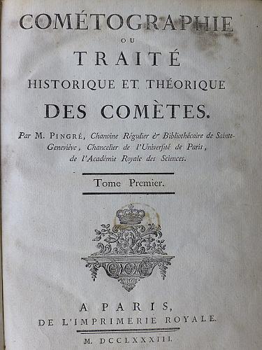[Com&eacute;tographie von Alexandre Guy Pingr&eacute;]
