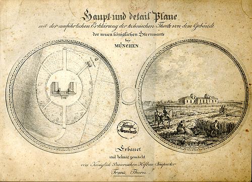 [Deckblatt der Pl&auml;ne der neuen k&ouml;niglichen Sternwarte]