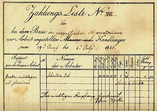 [Abrechnung f&uuml;r Material und Arbeitsleistungen]