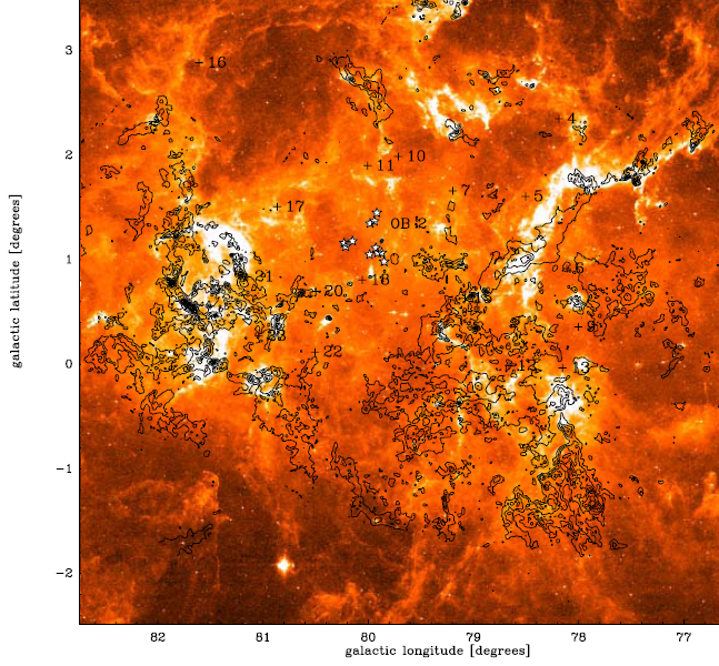 Cygnus-X at 8 micron